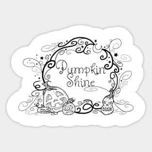 Pumpkin Shine Sticker